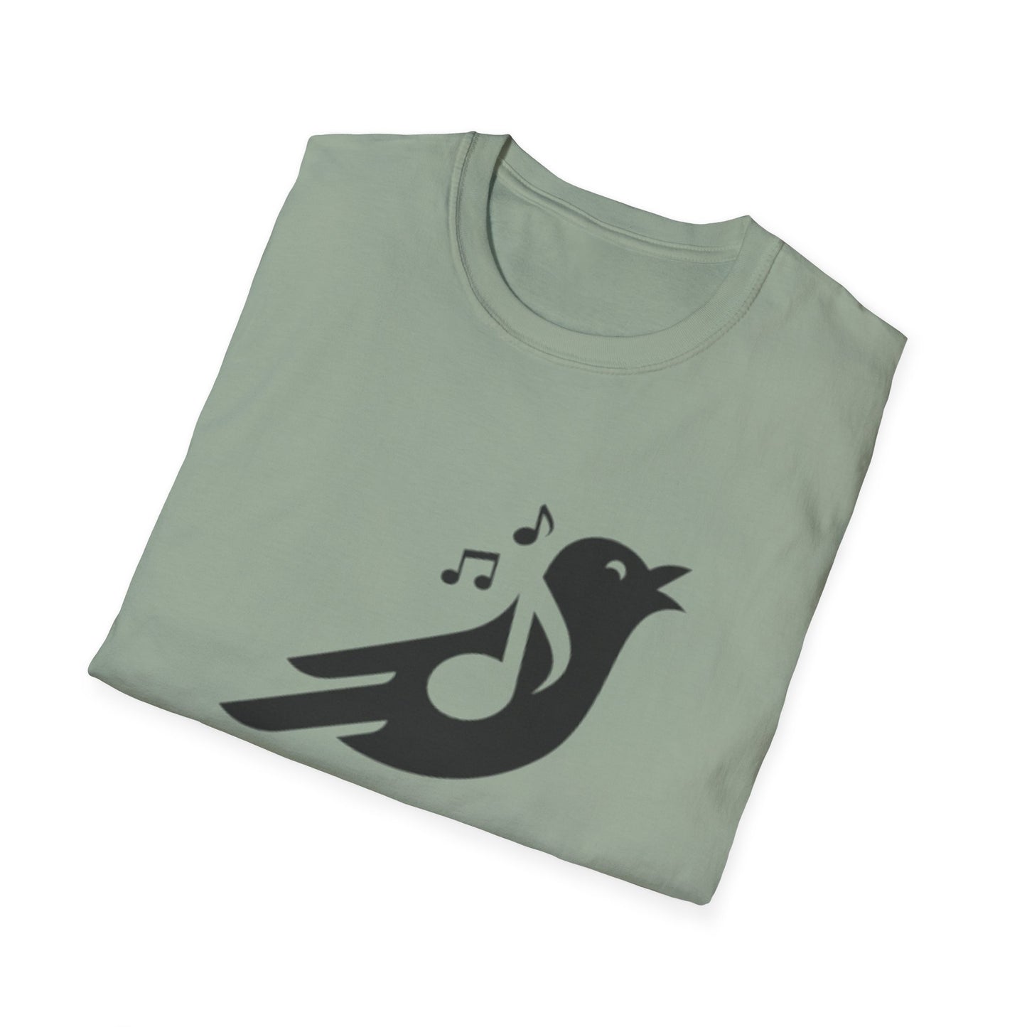 Black Bird Singing Unisex Softstyle T-Shirt