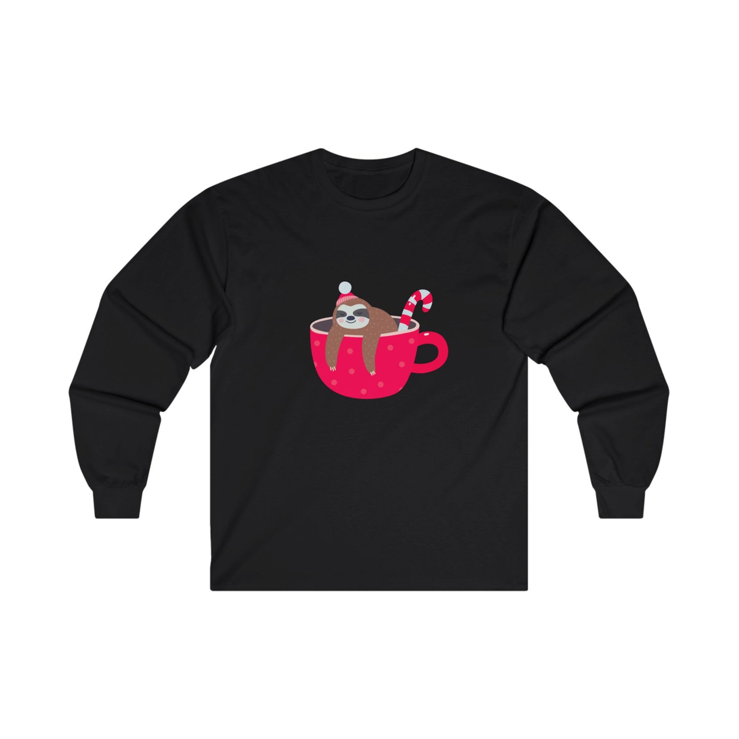 Pink Sloth Cocoa Unisex Ultra Cotton Long Sleeve Tee