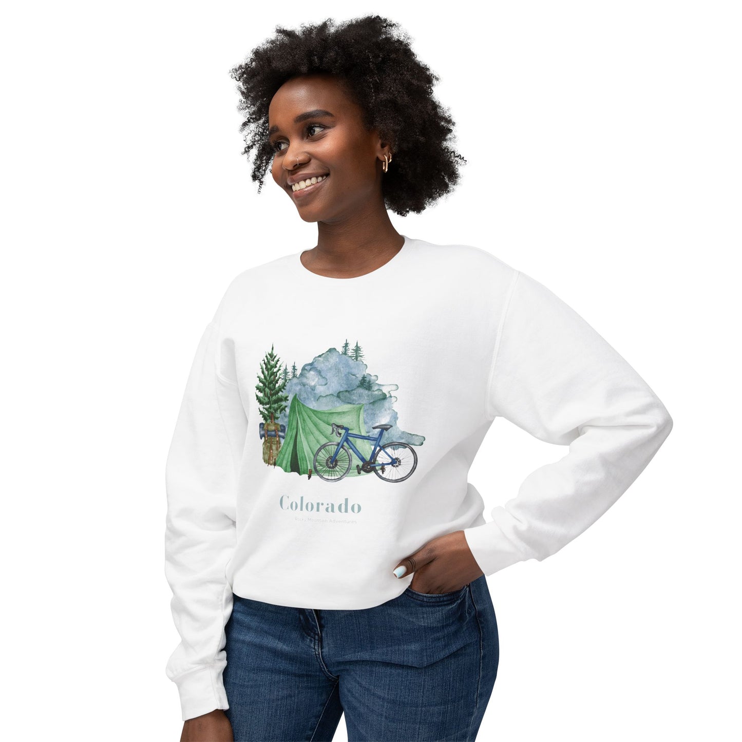 Colorado Camp Unisex Lightweight Crewneck Sweatshirt