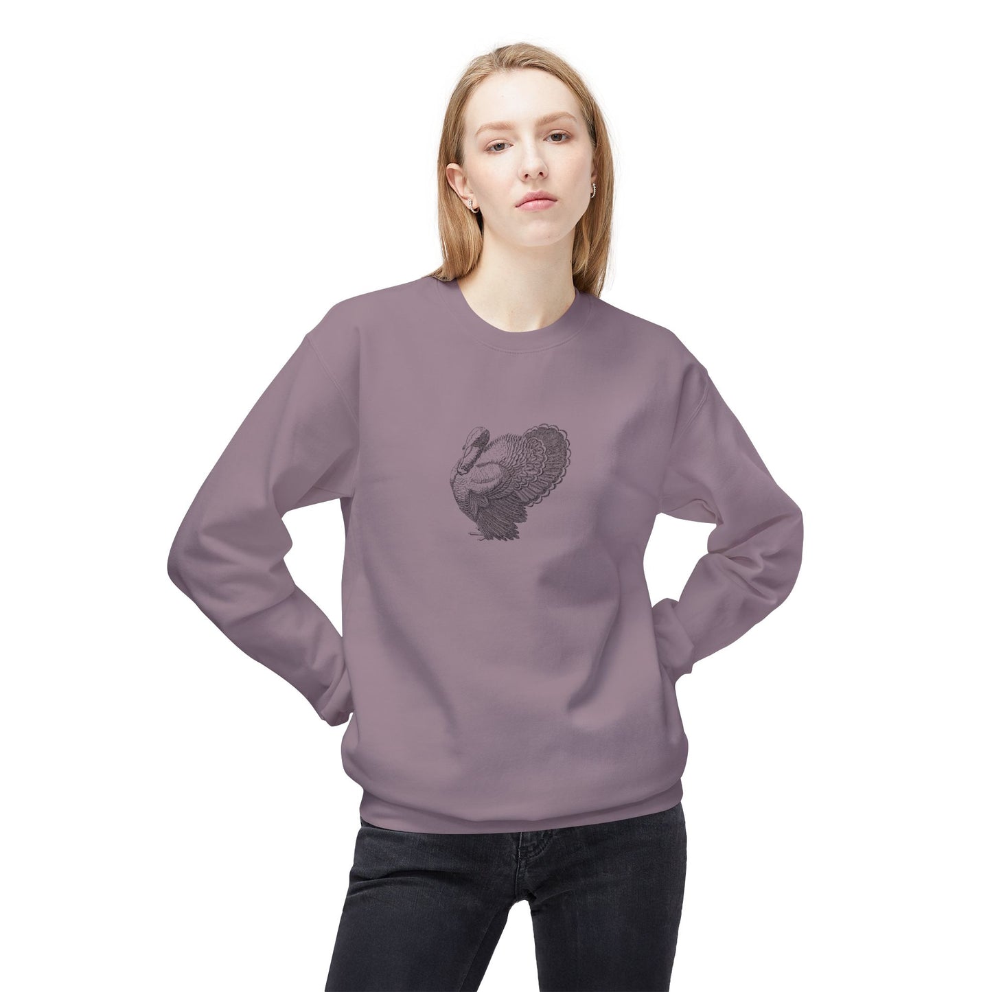 Ink Turkey Unisex Midweight Softstyle Fleece Crewneck Sweatshirt