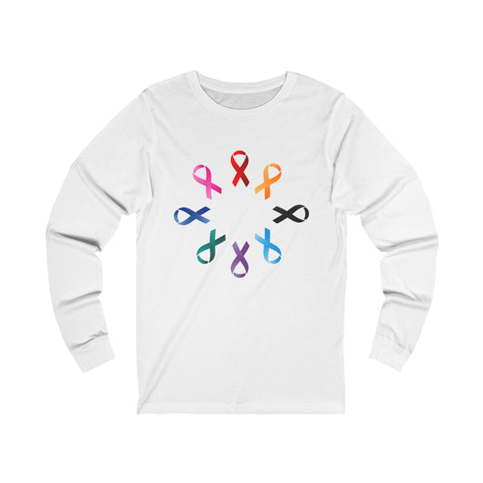 Awareness Ribbons Unisex Jersey Long Sleeve Tee