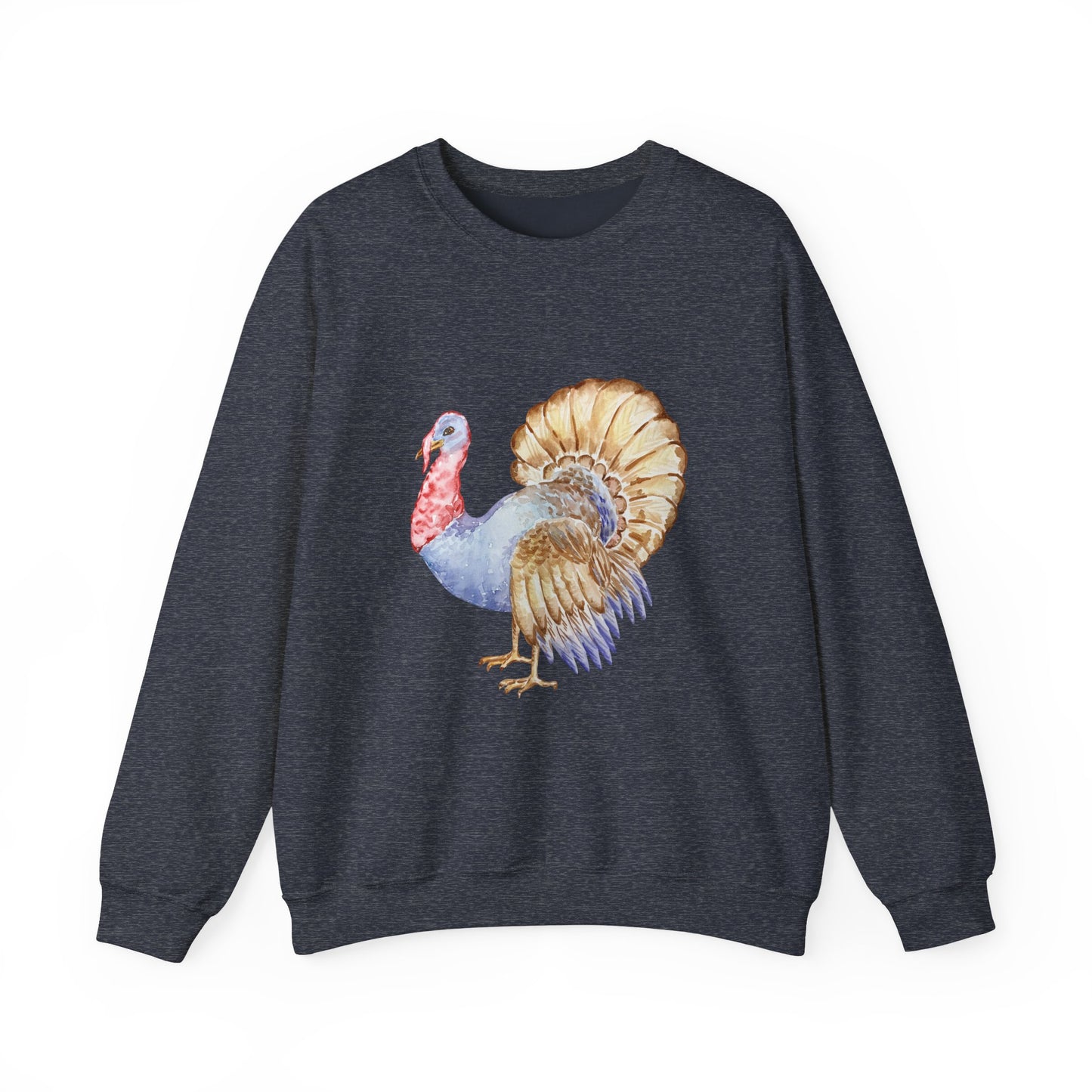 Watercolor Turkey Unisex Heavy Blend™ Crewneck Sweatshirt