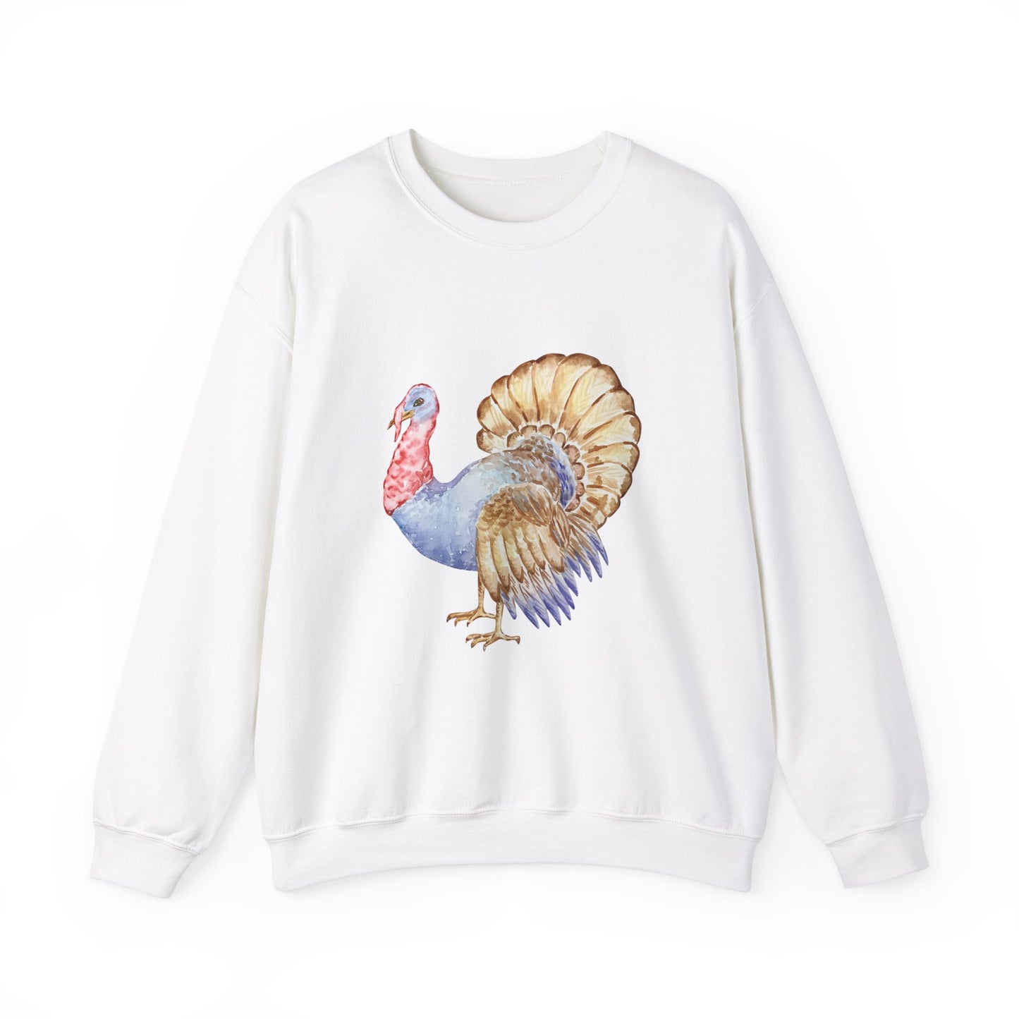 Watercolor Turkey Unisex Heavy Blend™ Crewneck Sweatshirt