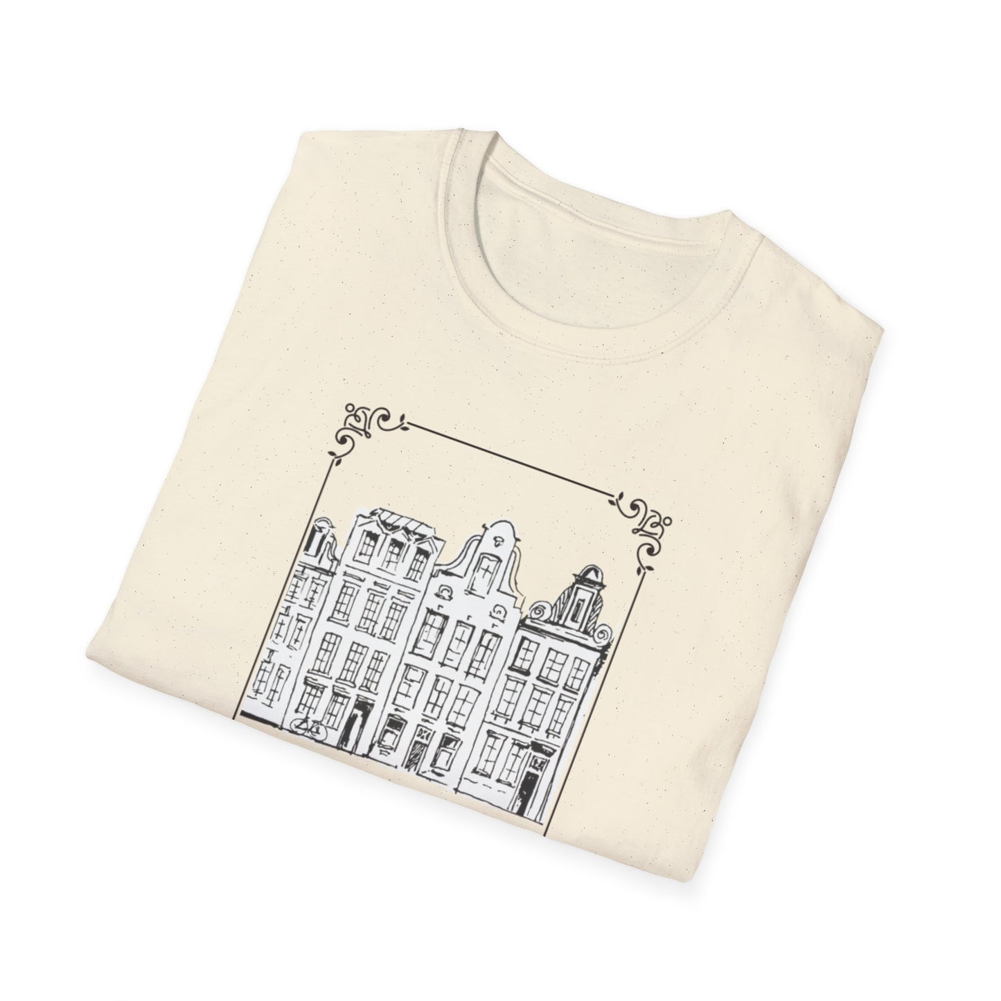 Amsterdam Ink Drawing Unisex Softstyle T-Shirt