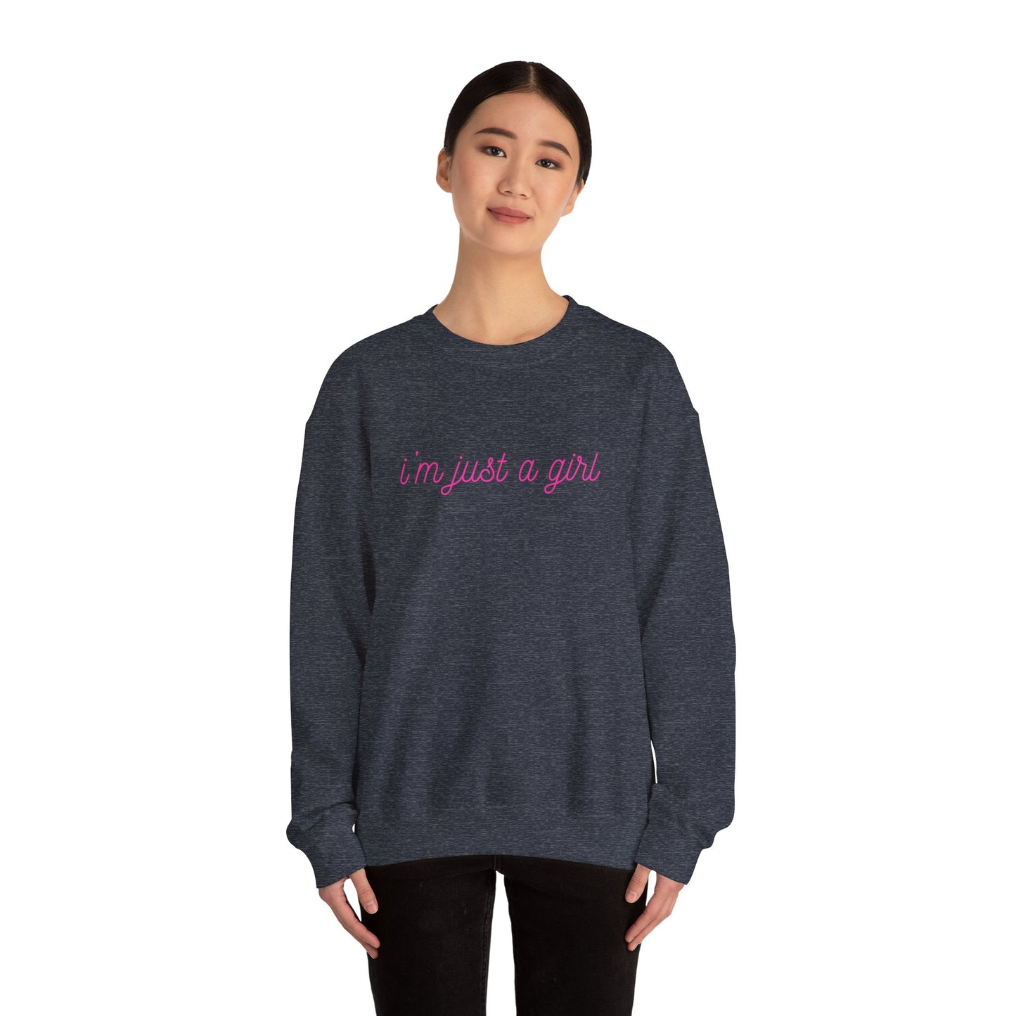 Just a Girl Unisex Heavy Blend™ Crewneck Sweatshirt