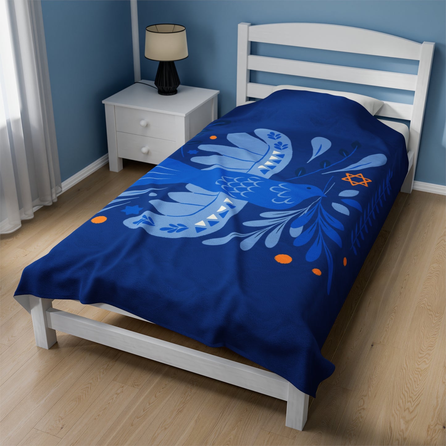 Hanukkah Velveteen Plush Blanket