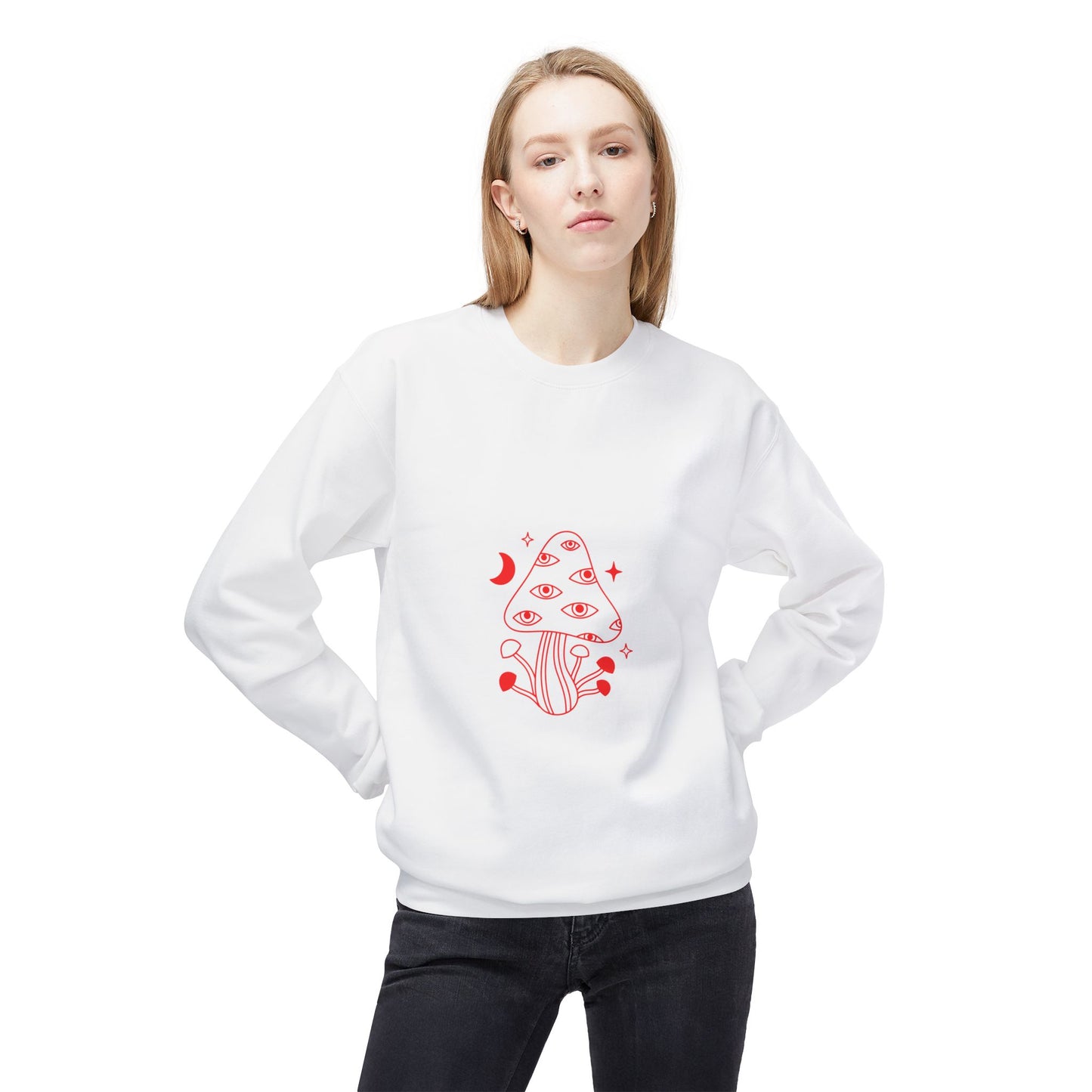 Mushies Unisex Midweight Softstyle Fleece Crewneck Sweatshirt