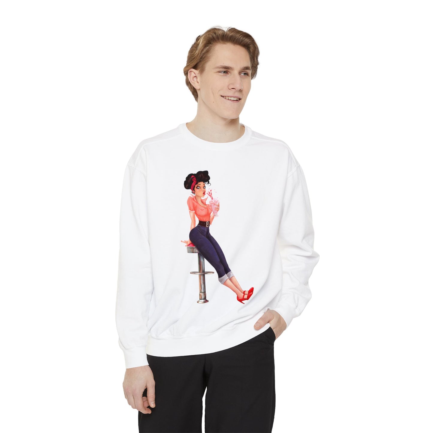 Pinup Unisex Garment-Dyed Sweatshirt