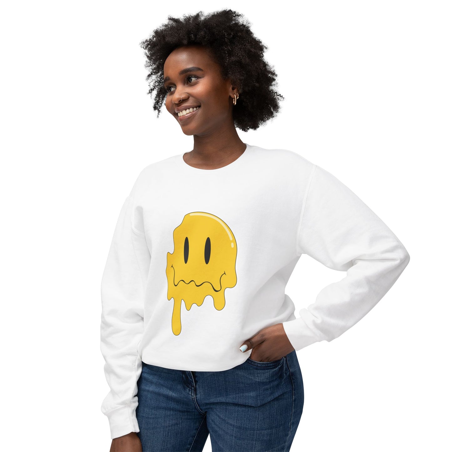 Melting Classic Unisex Lightweight Crewneck Sweatshirt