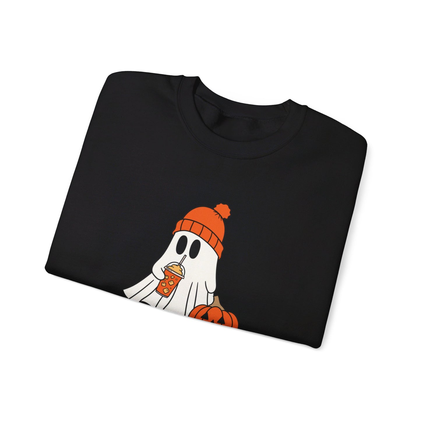 Pumpkin Spice Ghost Unisex Heavy Blend™ Crewneck Sweatshirt