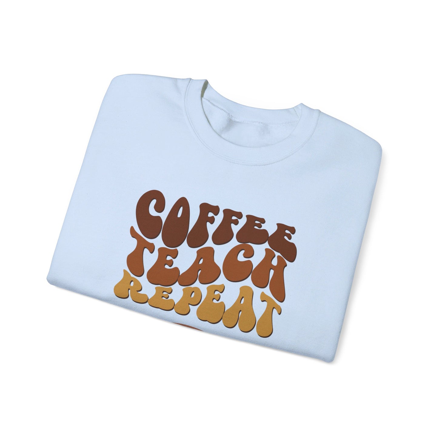 Coffee Teach Repeat Unisex Heavy Blend™ Crewneck Sweatshirt