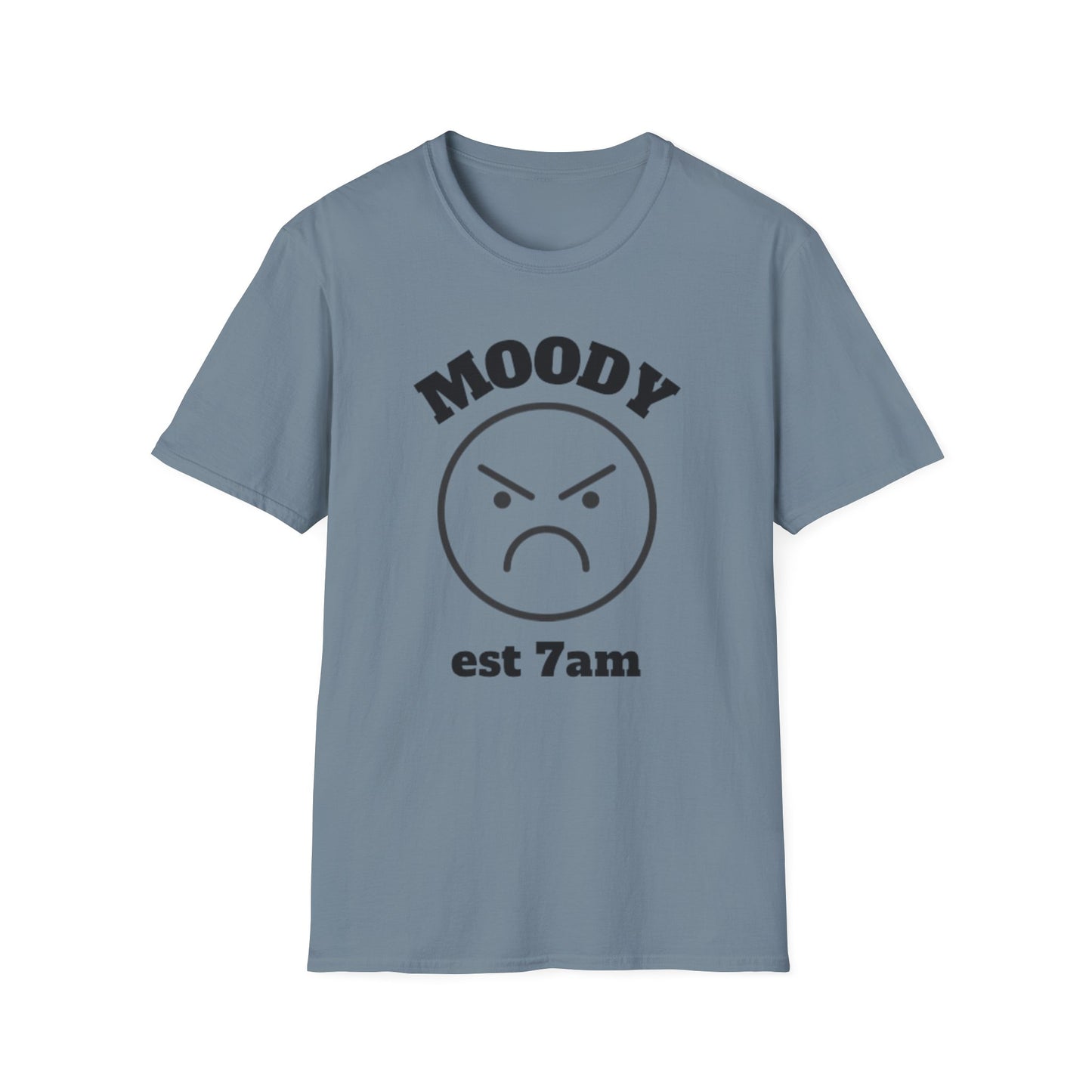 Moody Est 7AM Unisex Softstyle T-Shirt