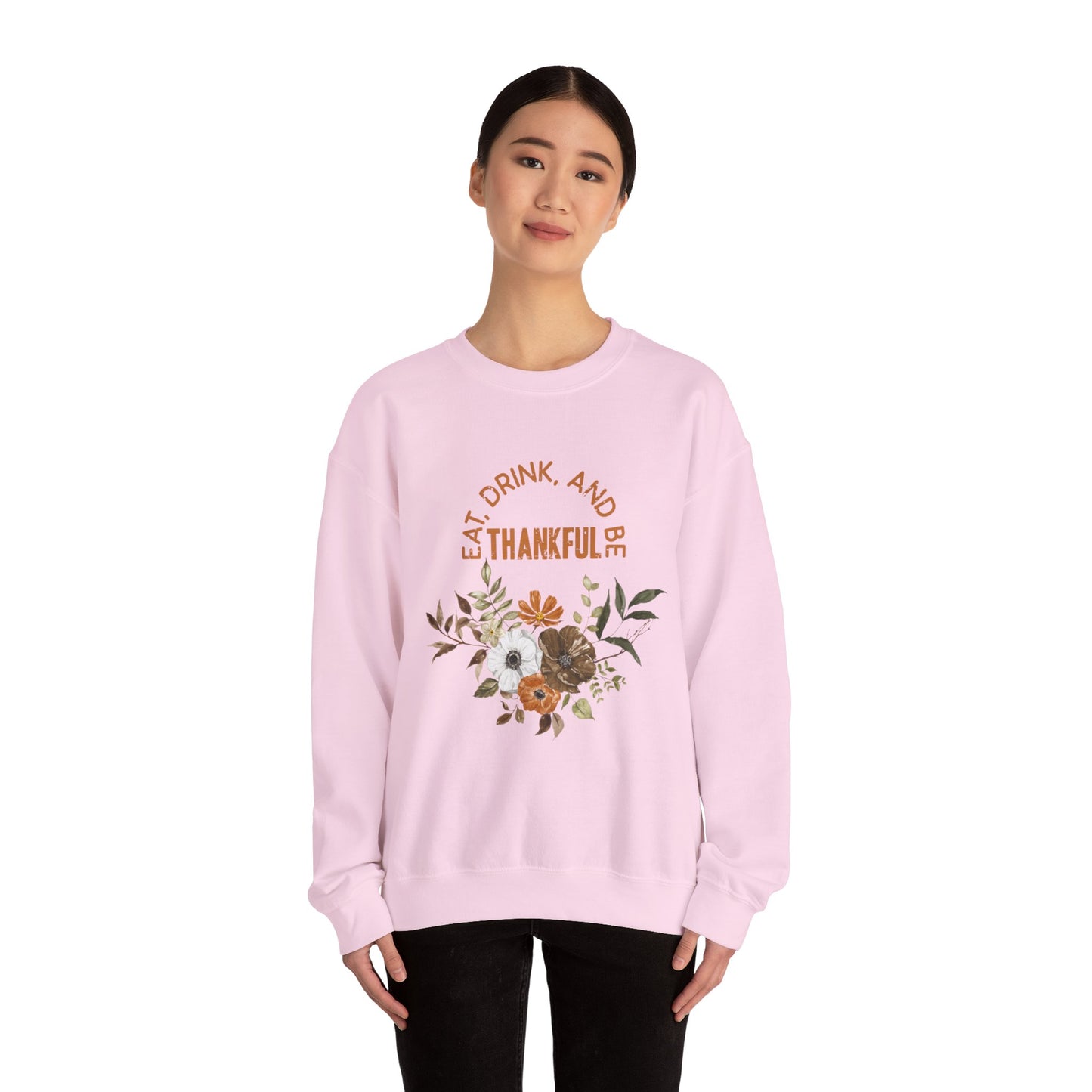 Eat Drink Thankful Unisex Heavy Blend™ Crewneck Sweatshirt