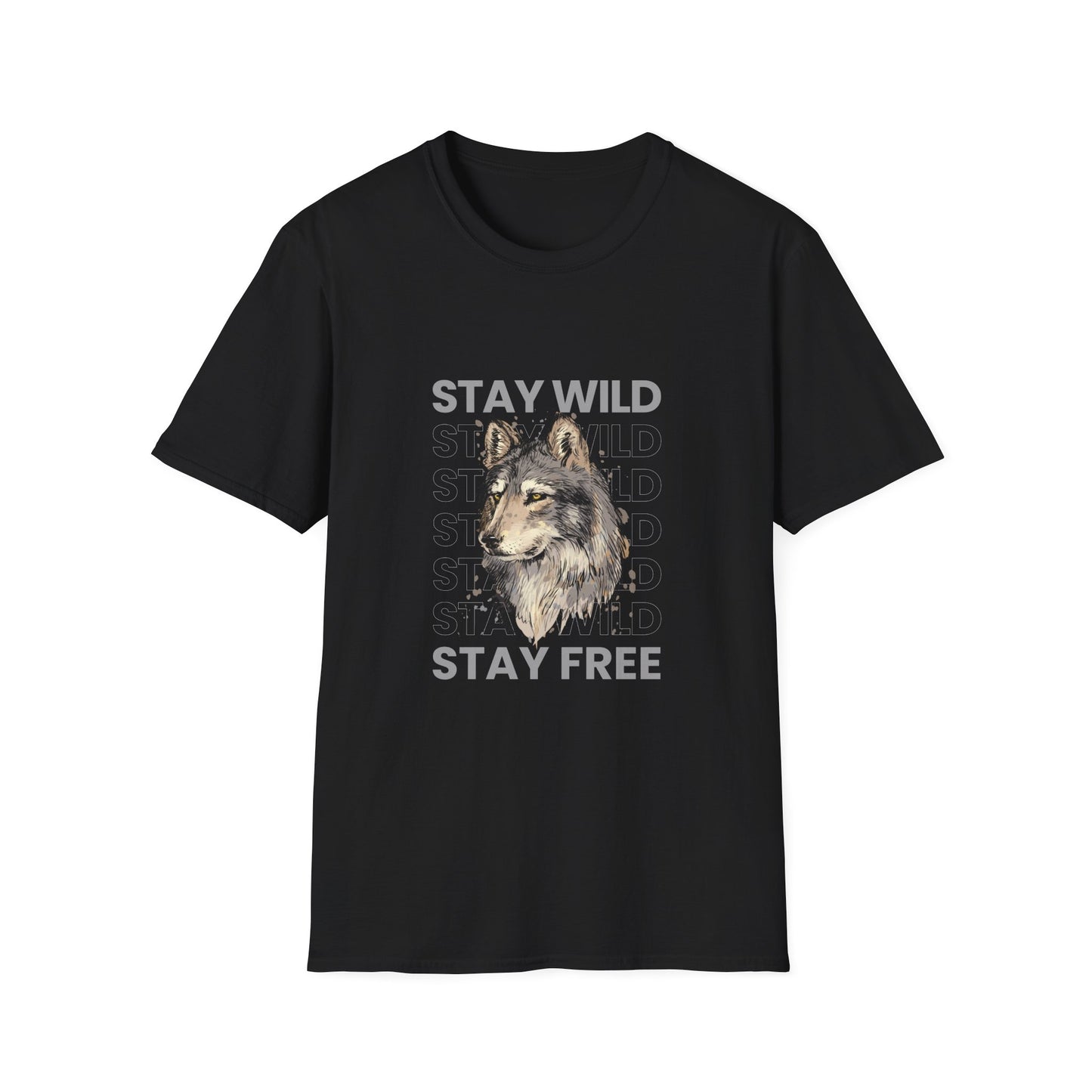 Stay Wild Stay Free Unisex Softstyle T-Shirt