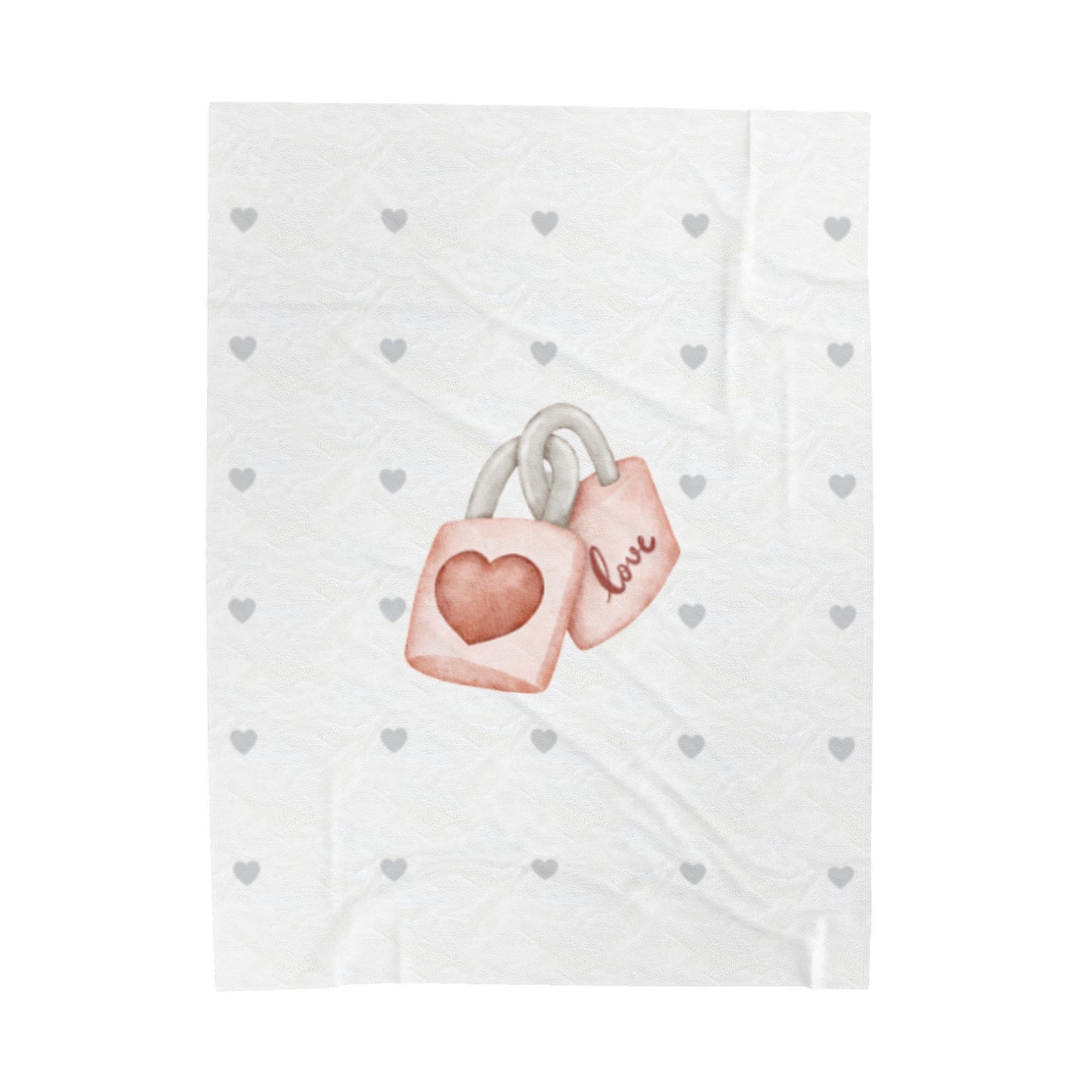 Love Locks Valentine Plush Blanket