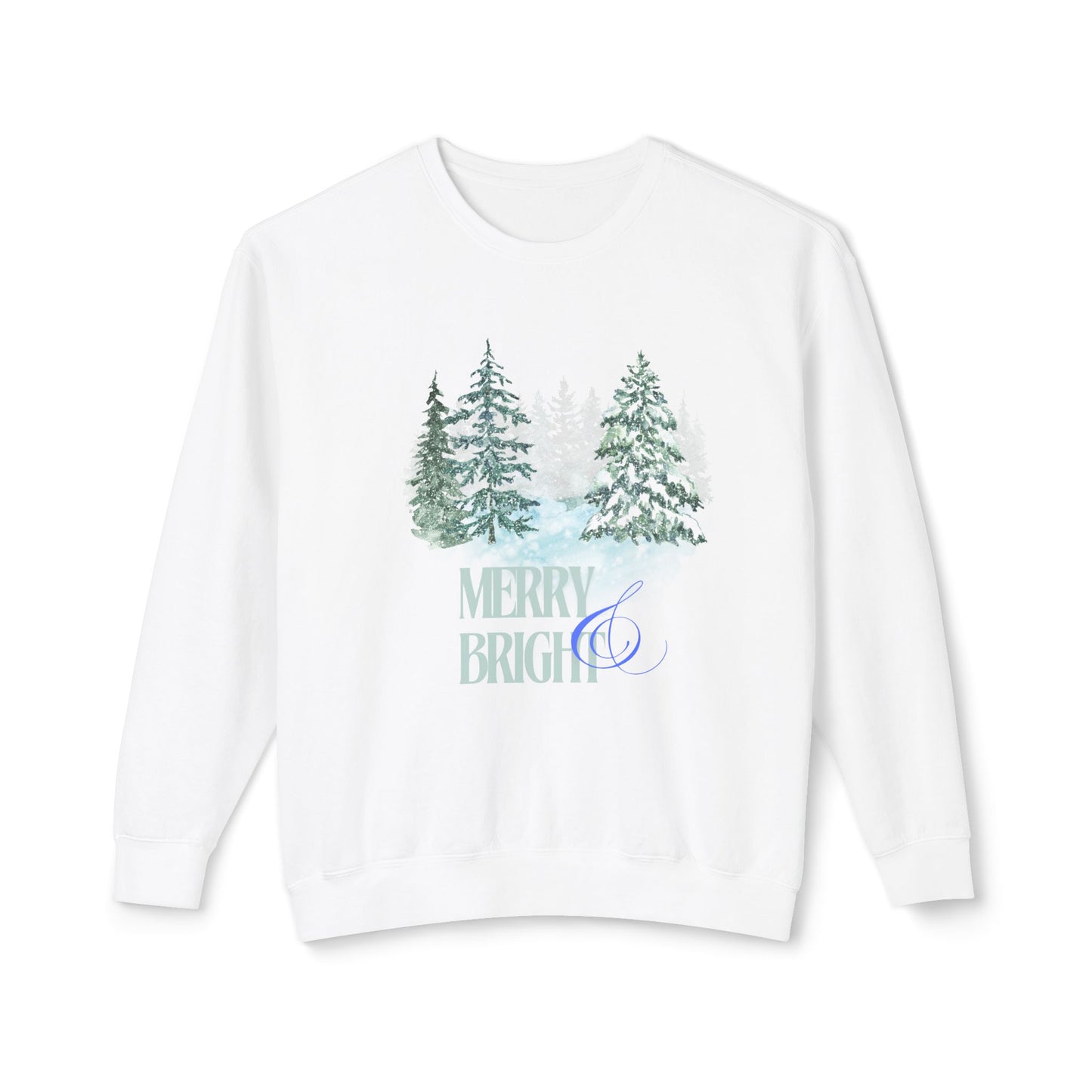 Merry & Bright Unisex Lightweight Crewneck Sweatshirt