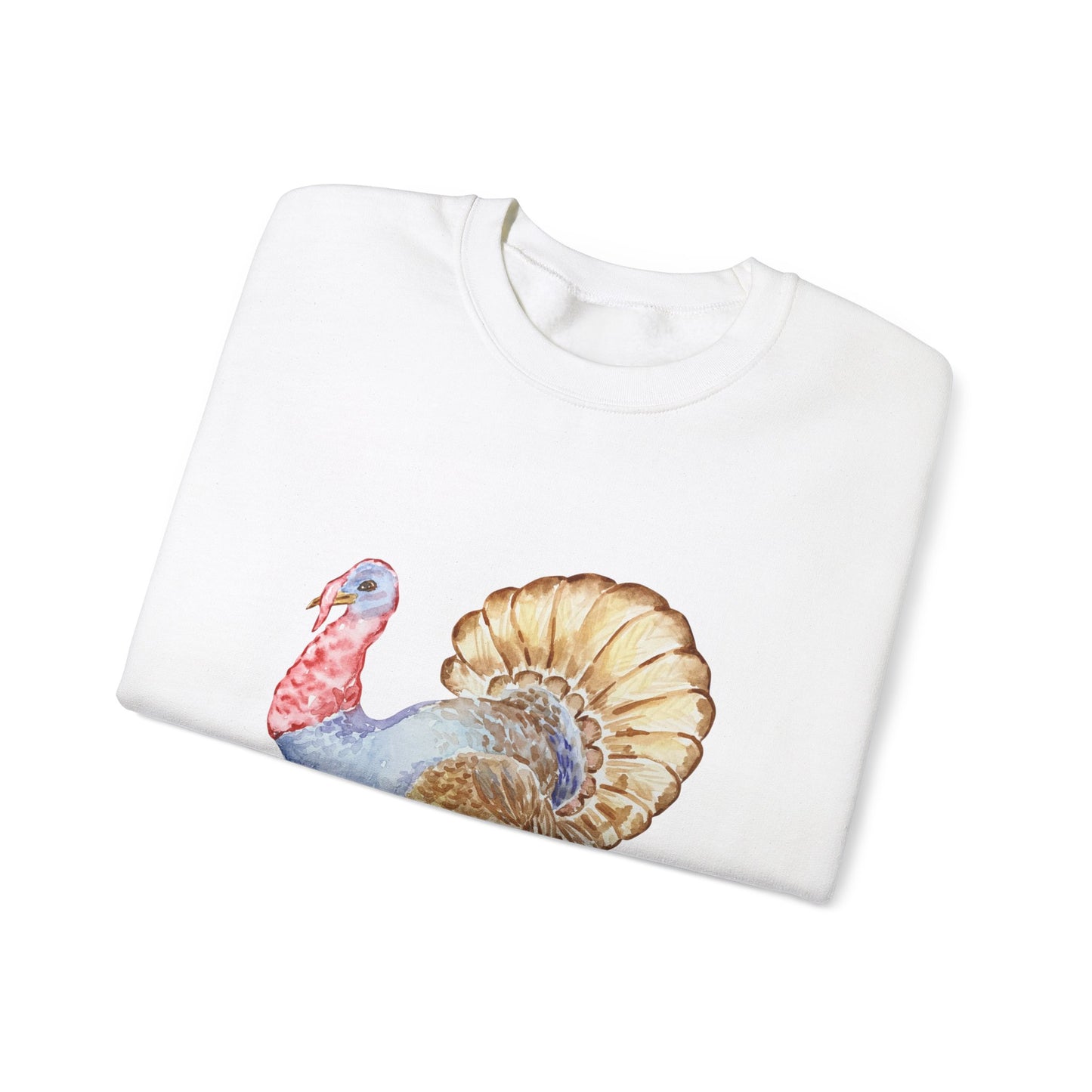 Watercolor Turkey Unisex Heavy Blend™ Crewneck Sweatshirt