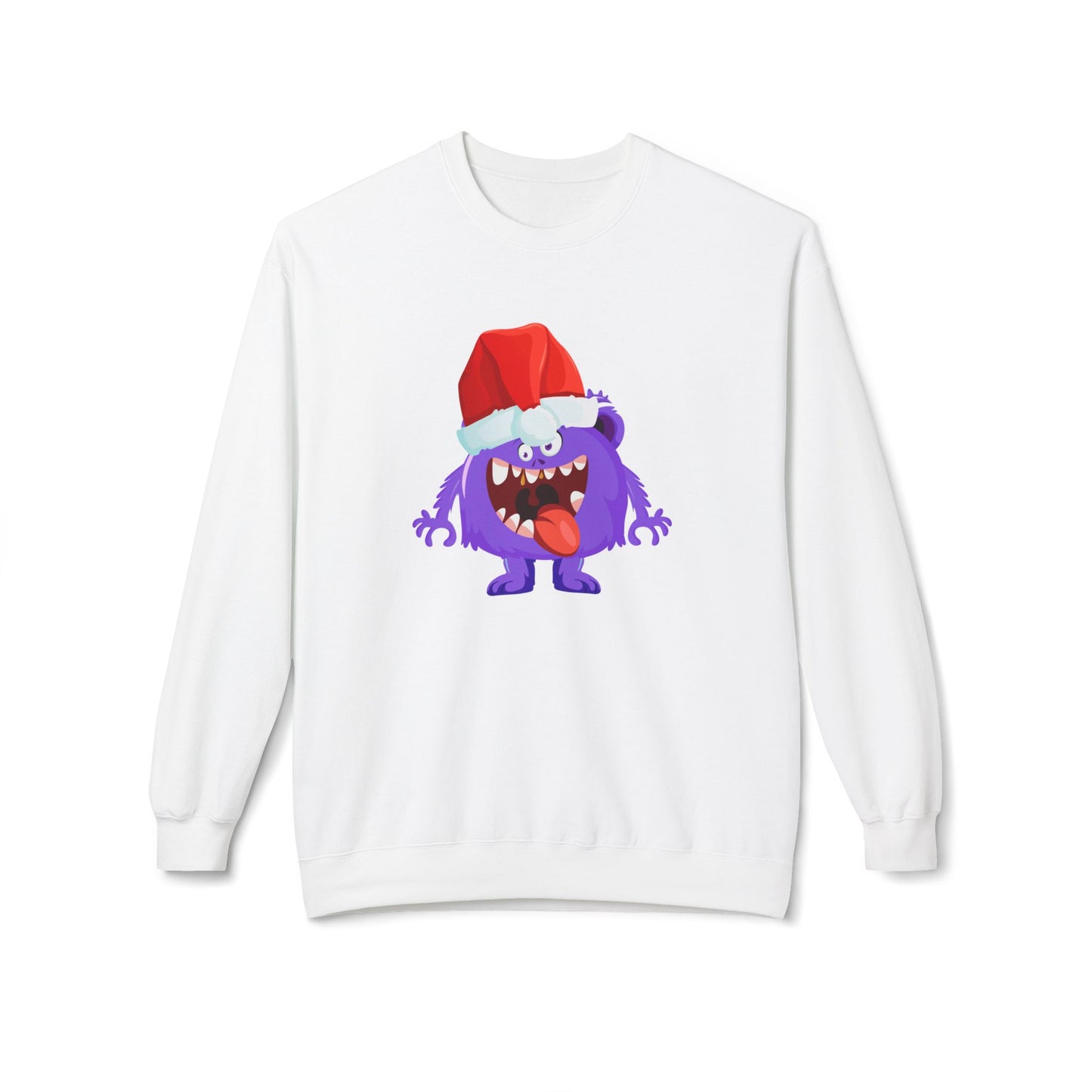 Ugly Christmas Monster Unisex Midweight Softstyle Fleece Crewneck Sweatshirt