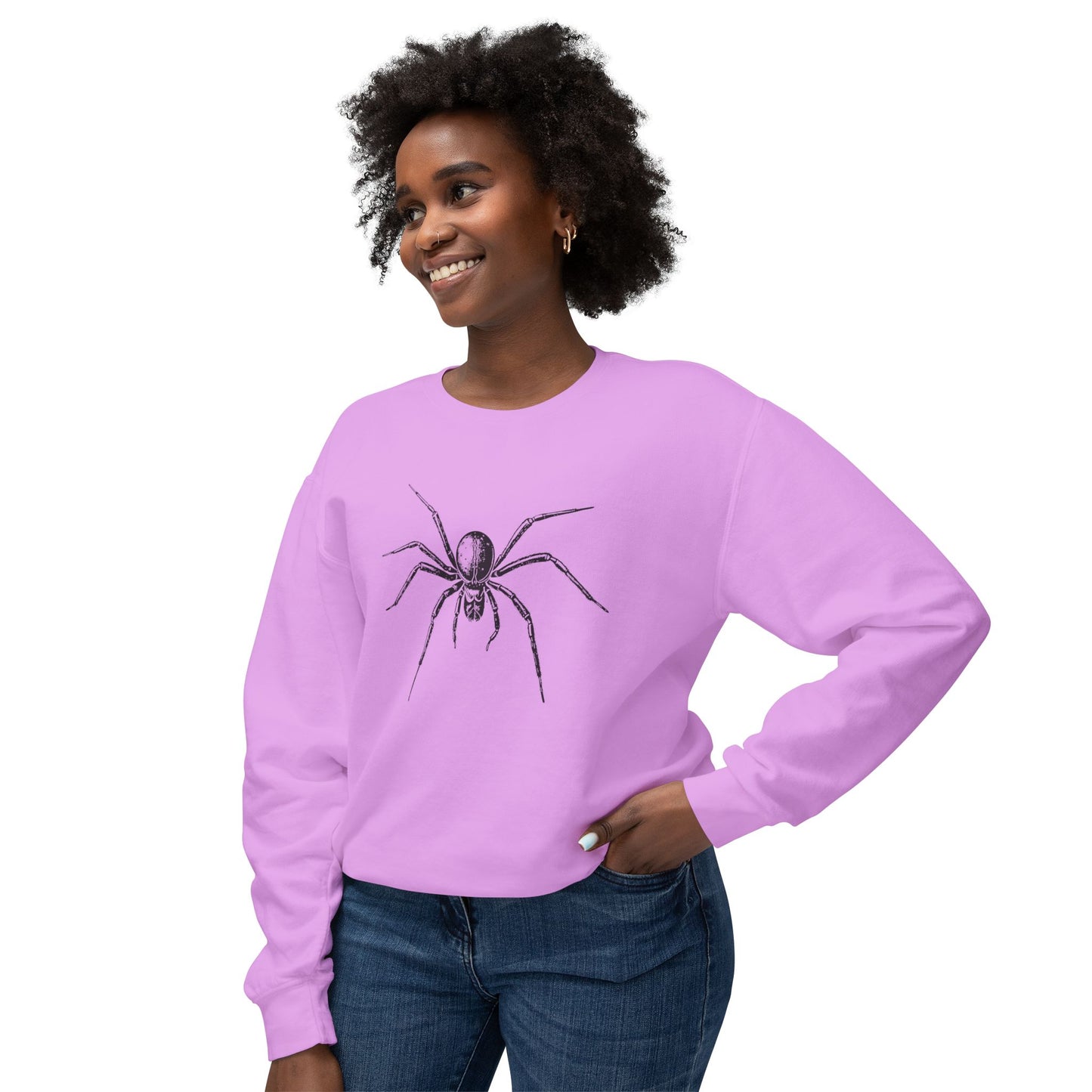 Arachnophobia SPIDER Unisex Lightweight Crewneck Sweatshirt