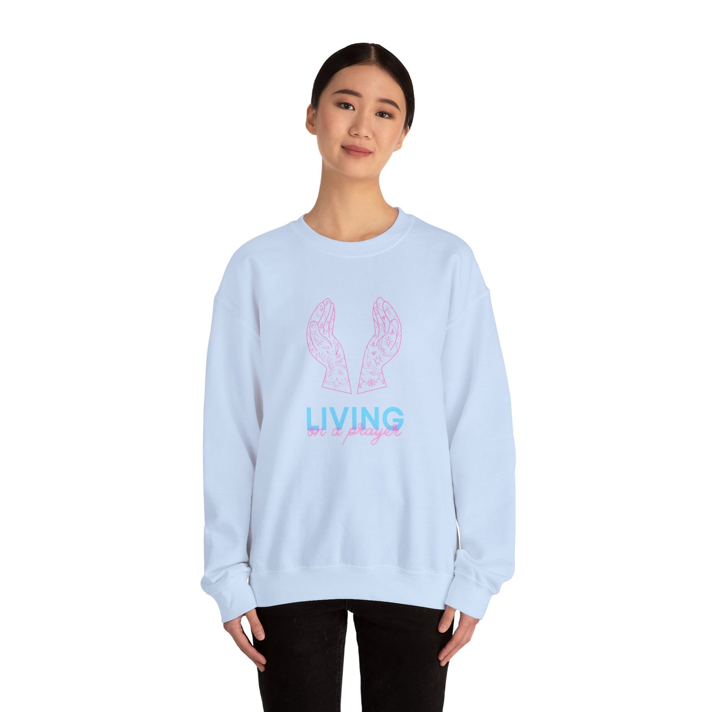 On a Prayer Unisex Heavy Blend™ Crewneck Sweatshirt