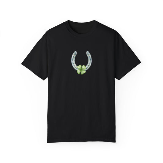 Lucky Horseshoe II St Patrick’s Day Unisex Garment-Dyed T-shirt