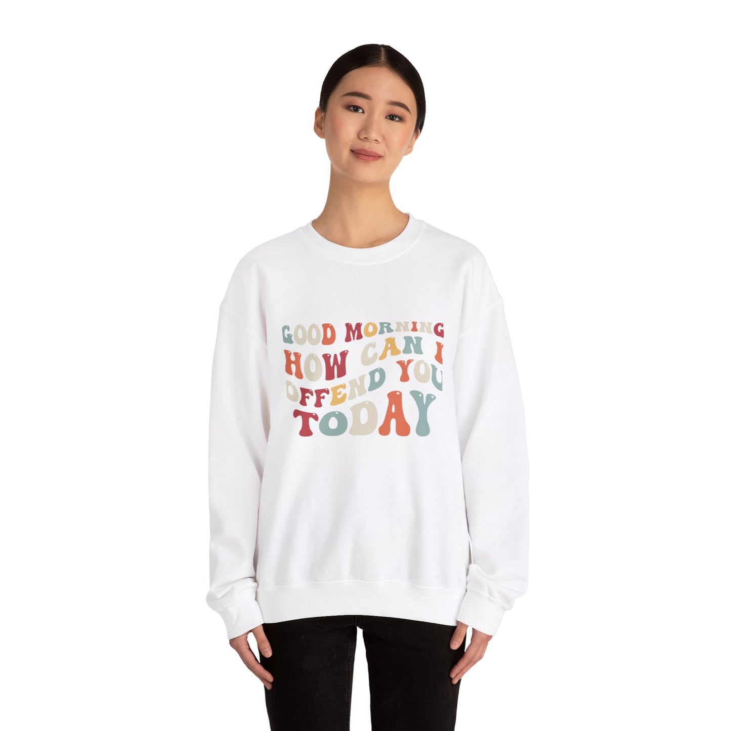 How Can I Offend You Today Unisex Heavy Blend™ Crewneck Sweatshirt