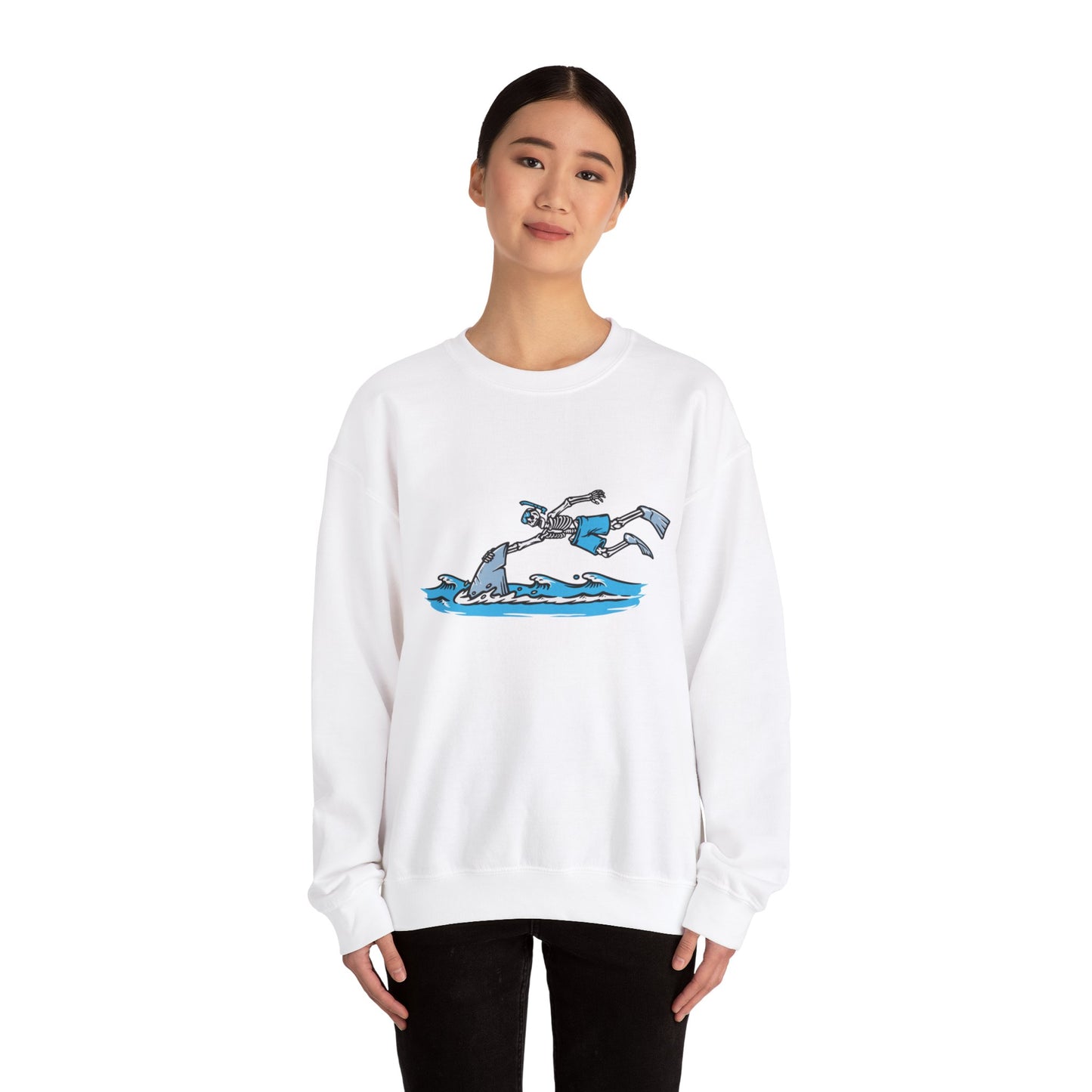 Shark Skelly Unisex Heavy Blend™ Crewneck Sweatshirt