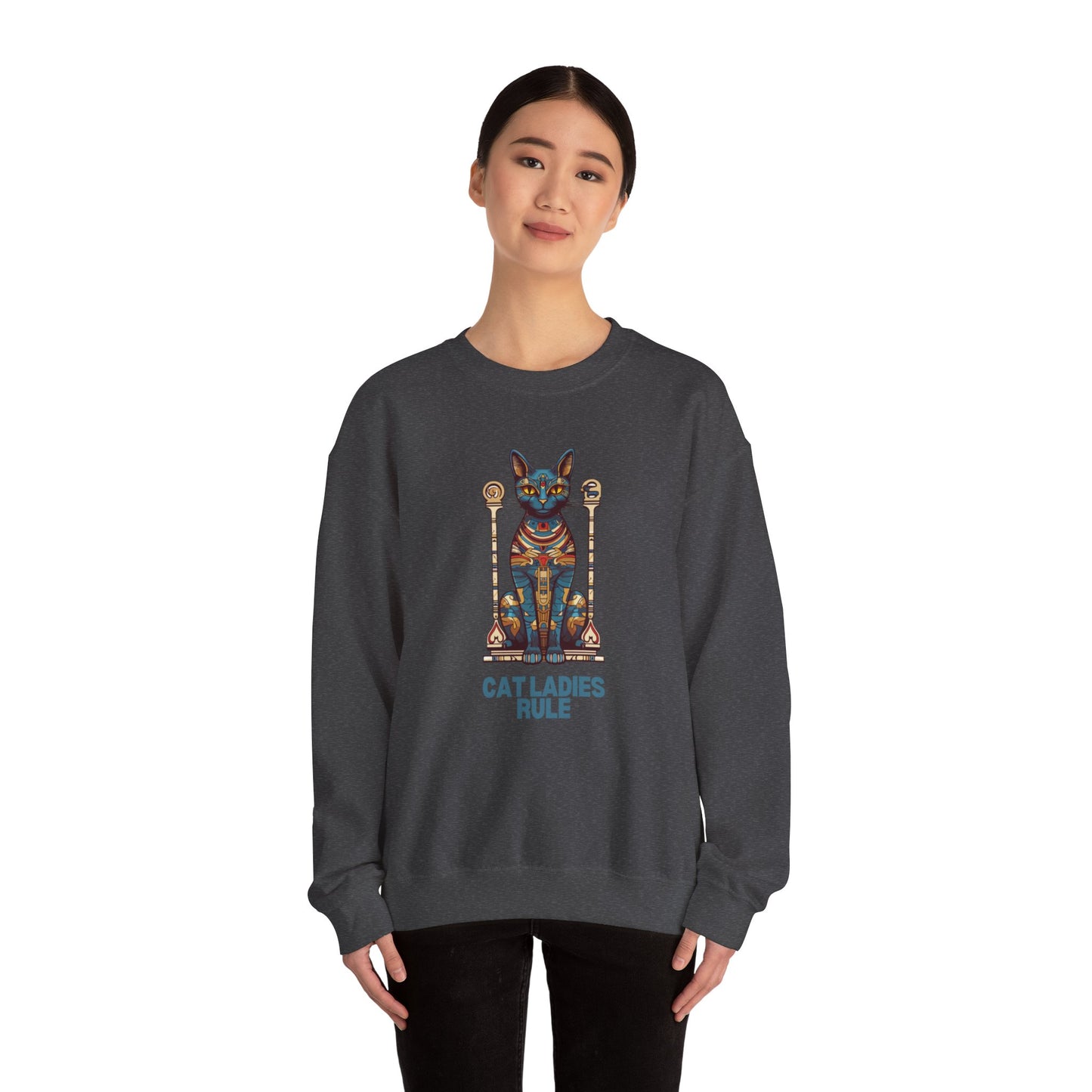 Cat Ladies Rule Unisex Heavy Blend™ Crewneck Sweatshirt