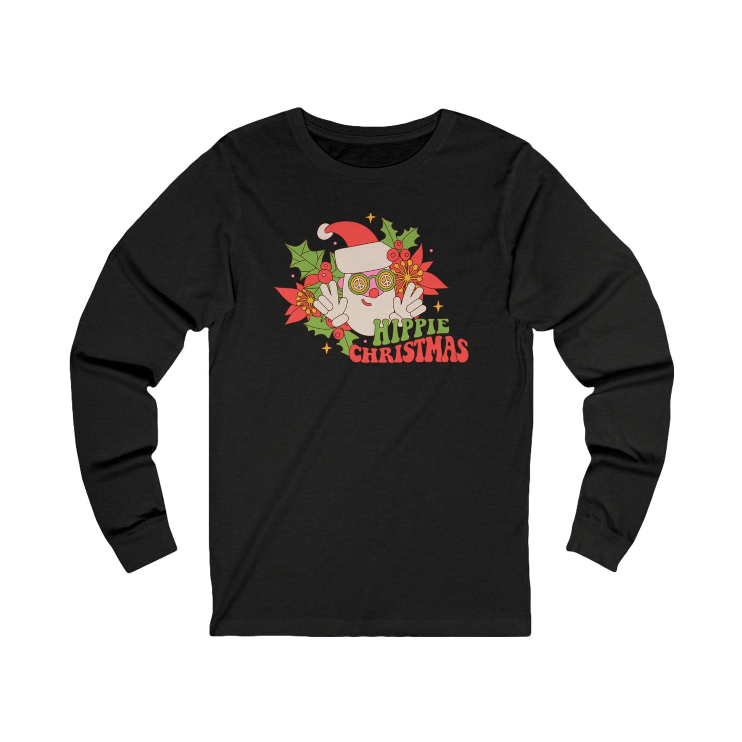 Hippy Christmas Unisex Jersey Long Sleeve Tee