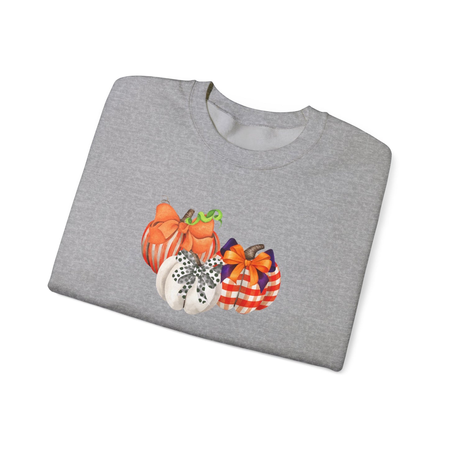 Painted Pumpkins Fall Halloween Thanksgiving Unisex Heavy Blend™ Crewneck Sweatshirt