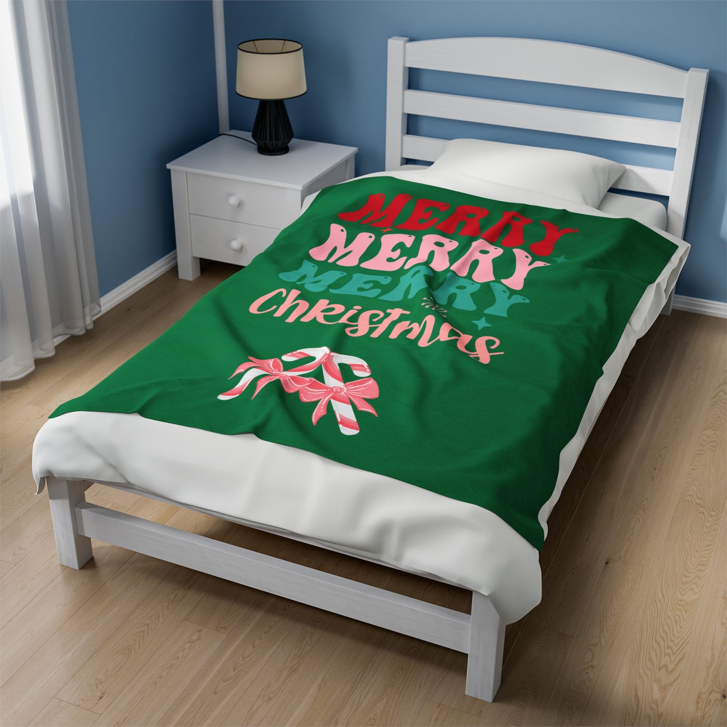 Merry Merry Velveteen Plush Blanket