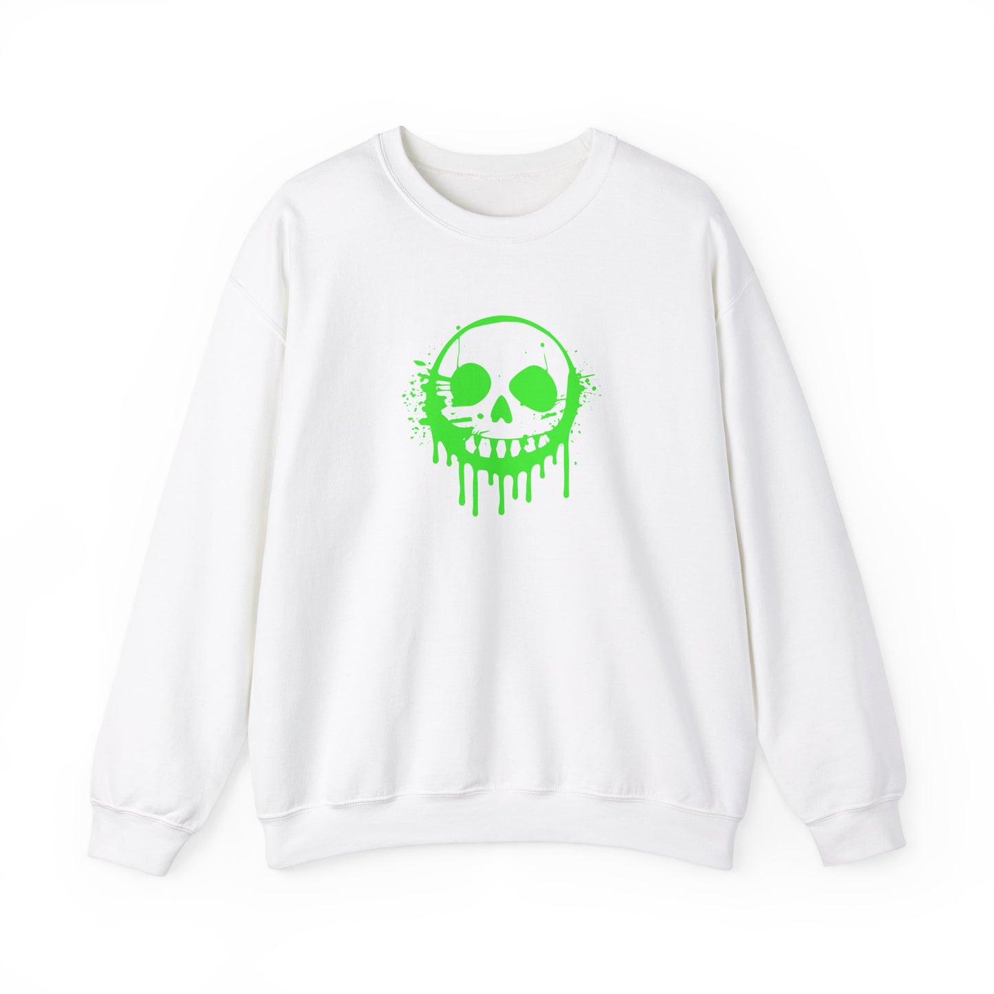 Green Ooze Face Unisex Heavy Blend™ Crewneck Sweatshirt