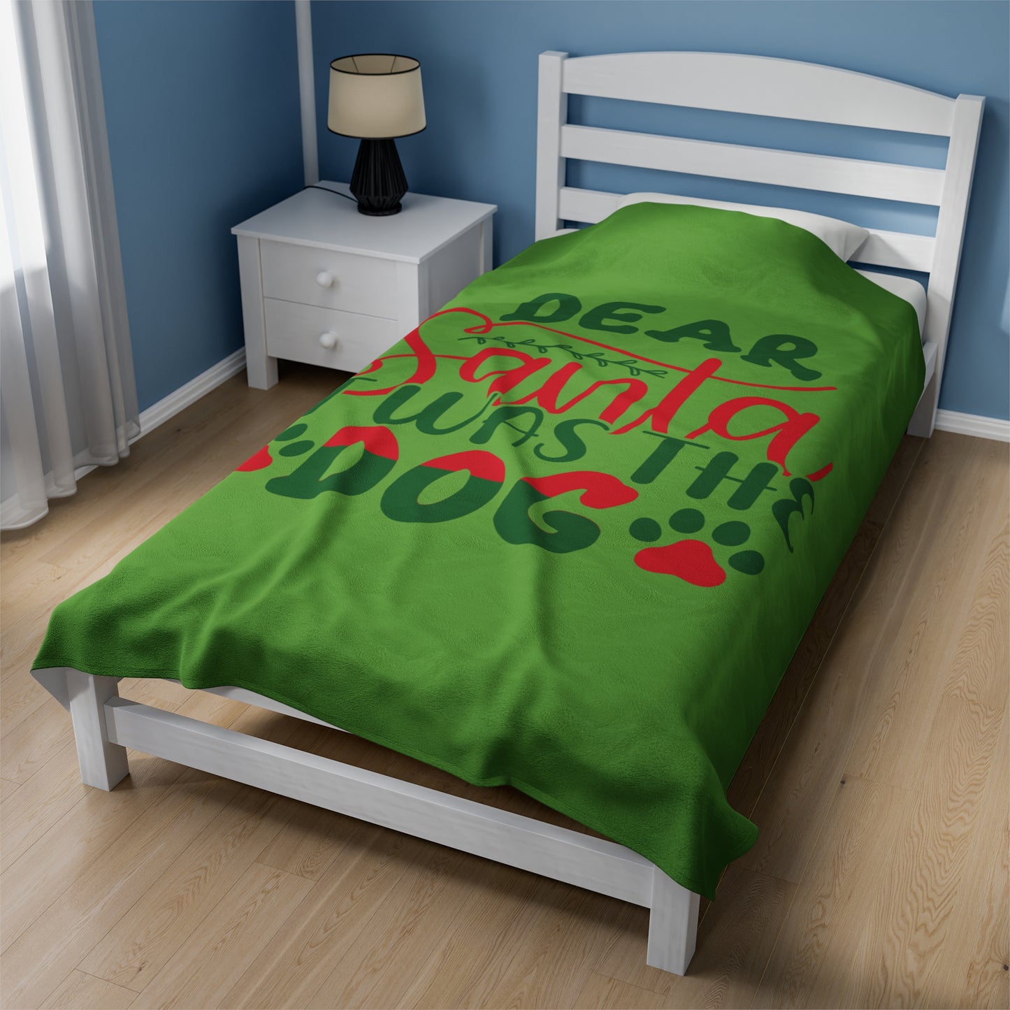 Dear Santa Velveteen Plush Blanket