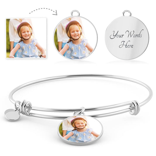 Mom Now Photo Bangle